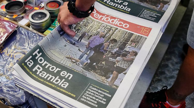 Der Tag danach: Spanische Medien berichten vom "Horror in la Rambla".