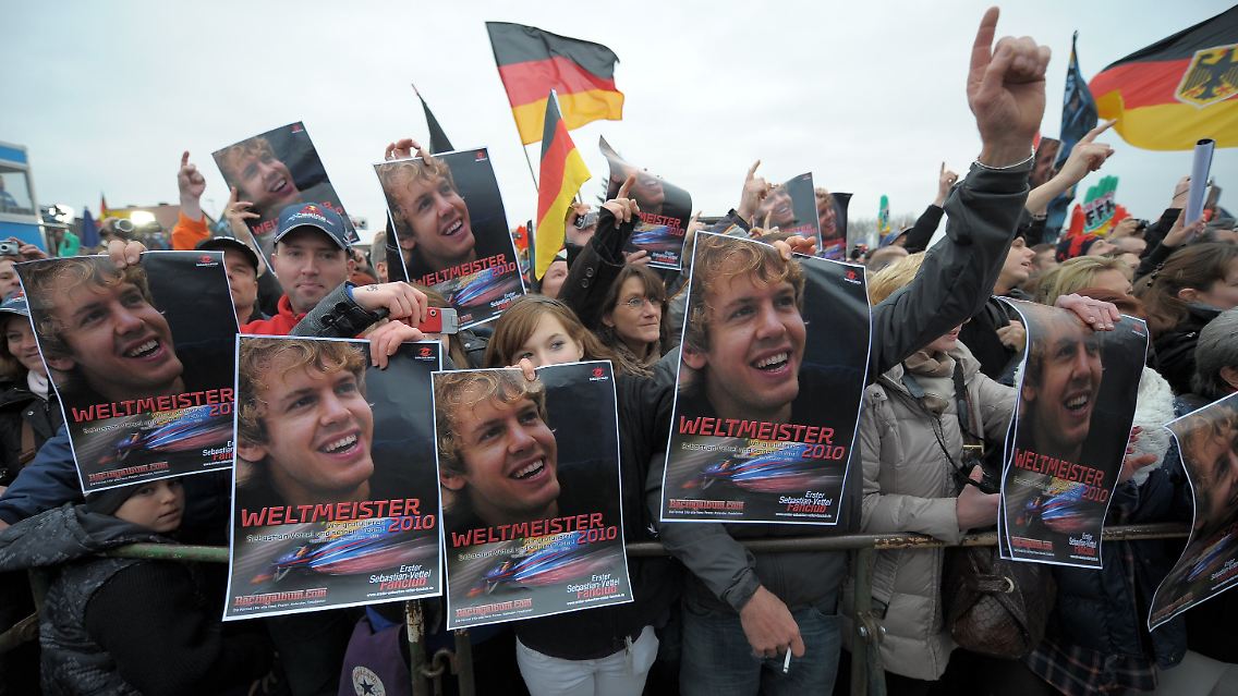 Am vergangenen Sonntag hatte Vettel seinen Heimatort Heppenheim beehrt.
