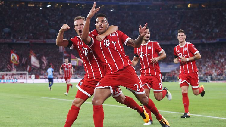 Corentin Tolisso erzielte in seinem ersten Bundesliga-Spiel das 2:0 für die Münchner.