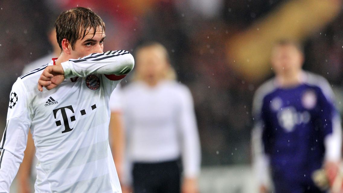 Kapitän Philipp Lahm ging mit seinem Team in der zweiten Halbzeit unter.
