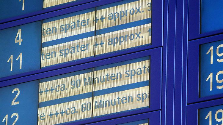 Zahlreiche Züge nach Berlin sind verspätet.