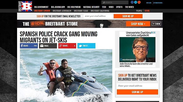 Lukas Podolski hat es auf die rechte Website Breitbart geschafft.