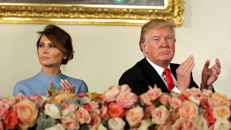 Die Feier am Kennedy Center muss ohne sie auskommen: Melania und Donald Trump am Tag der Inauguration.
