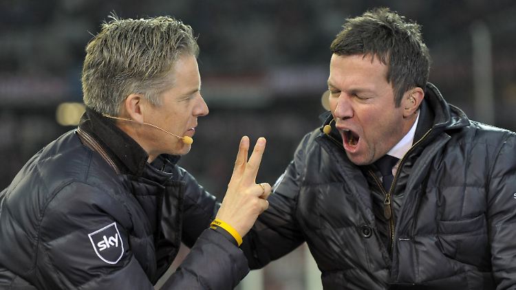 "Ey, Mädels, unser Schwarzer hat den Längsten!" Lothar Matthäus, hier mit Jan Åge Fjørtoft.