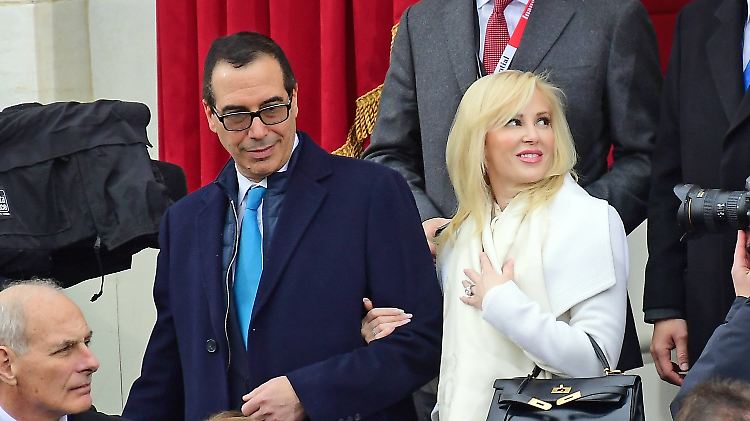 Steven Mnuchin und seine Frau Louise Linton.