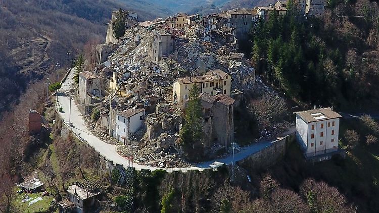 Arquata del Tronto, ein Jahr nach dem Unglück.
