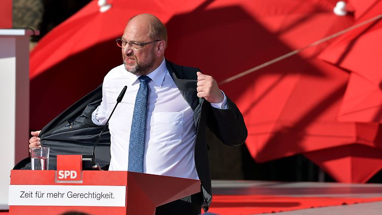 Schulz demonstriert auf seiner Wahlkampftour Tatendrang.
