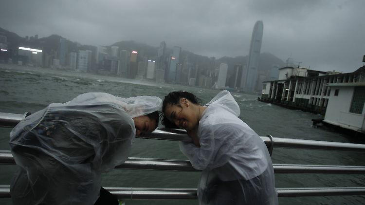 In Hong Kong wüten zwischen Juli und Oktober regelmäßig Taifune.