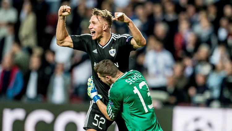 Jubel, Tränen und Überraschung: Der FK Qarabag Agdam ist in die Gruppenphase der Champions League eingezogen.