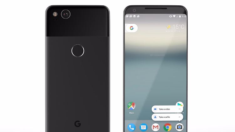 So soll das Google Pixel 2 XL aussehen. 
