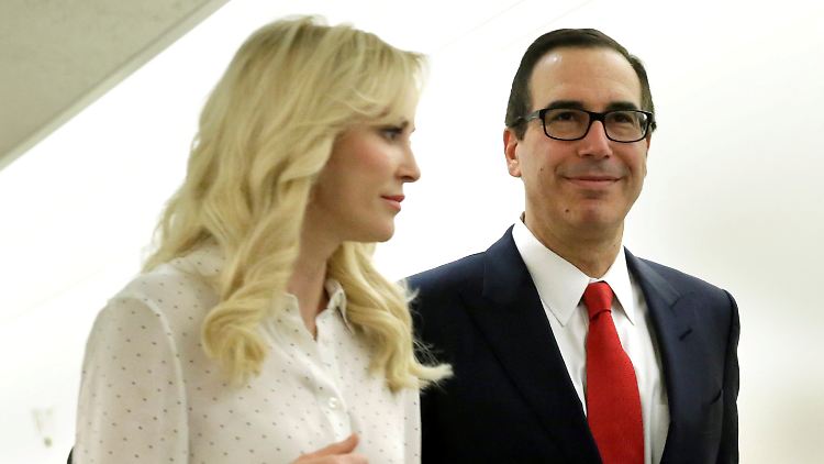 Steven Mnuchin und seine Frau Louise Linton sind frisch verheiratet.