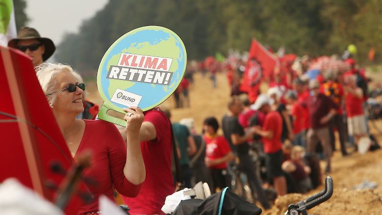 Kohle sollte nicht mehr verfeuert werden, finden diese Demonstranten.