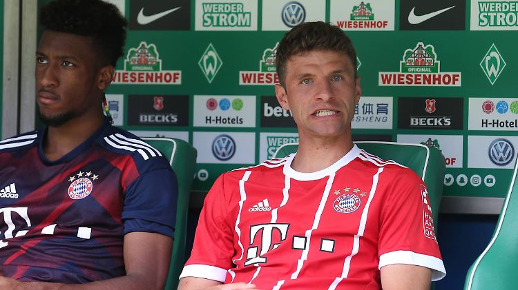 Müller saß gegen Bremen wie auch Kingsley Coman die meiste Zeit nur auf der Bank.