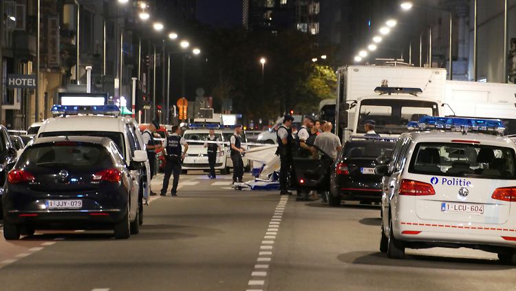 Nach der Messerattacke in Brüssel.