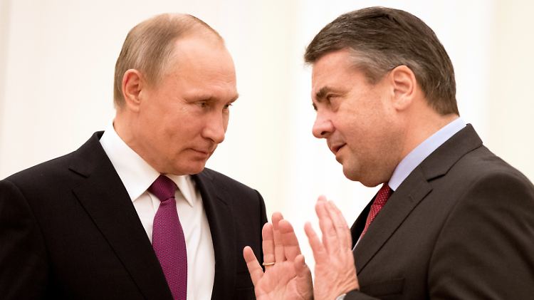 Wladimir Putin und Sigmar Gabriel bei einem früheren Treffen.