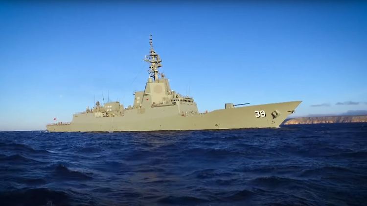 Das erste Schiff seiner Klasse: Der Lenkwaffenzerstörer "HMAS Hobart".