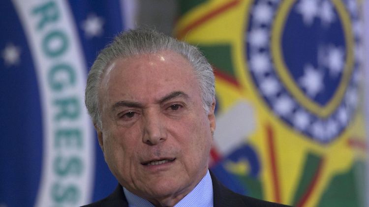 Nur noch fünf Prozent der Brasilianer unterstützen Präsident Michel Temer. 