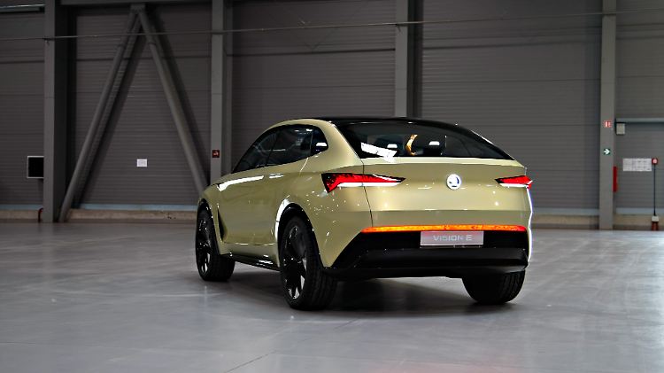 Echtes eingeschliffenes Glas für die Heckleuchten wird es für das Serienmodell des Skoda Vision E nicht geben.
