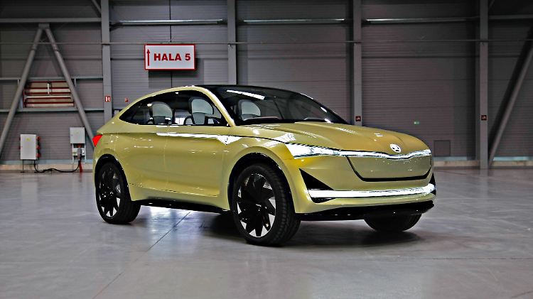 Die Front des Vision E war vielen Betrachtern zu bieder. Deshalb hat Skoda hier nachgeschärft.