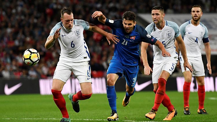 Nicht immer schön, aber ganz schön erfolgreich: Die englische Fußball-Nationalmannschaft gegen die Slowakei.