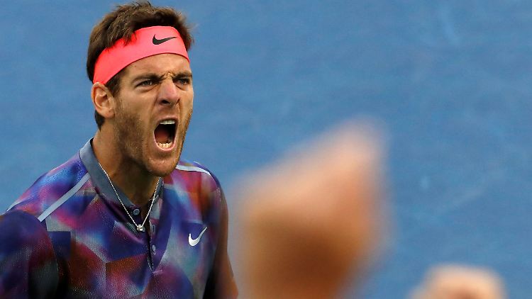 Unfassbare Leistung im Achtelfinale: Martin del Potro ringt Dominic Thiem nieder.