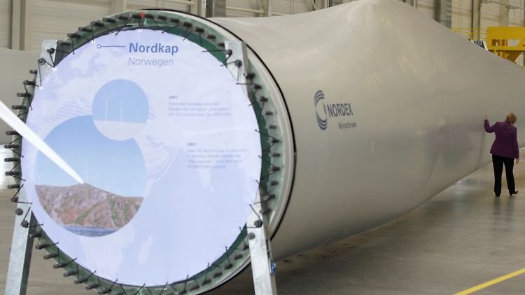 Da hilft auch der Besuch der Kanzlerin wenig: Nordex durchlebt turbulente Zeiten.