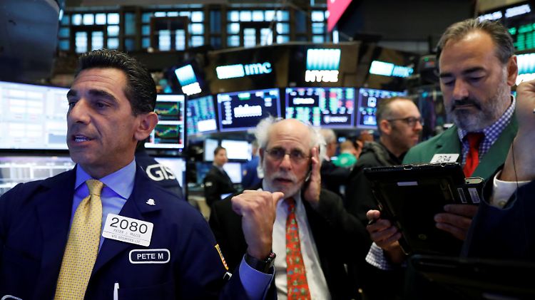 Börsenhändler an der Wall Street.