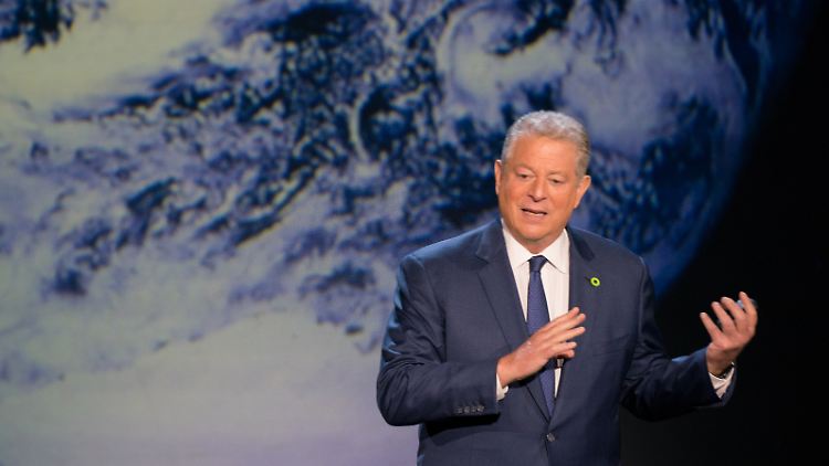 Al Gore bei einem seiner Vorträge.