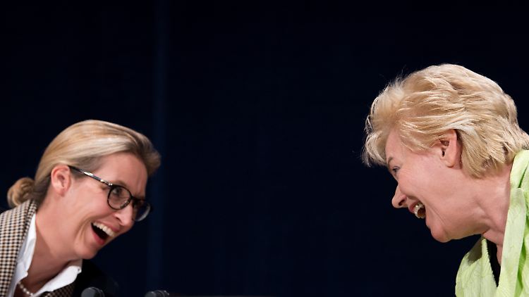 Alice Weidel (l.) und Erika Steinbach: gemeinsam für den Wahlerfolg der AfD.