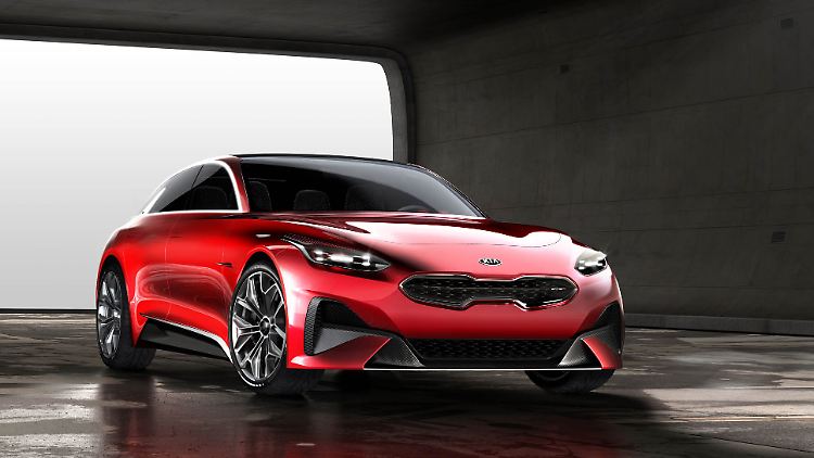 Auch bei der futuristischen Studie des Kia Proceed bleibt die "Tigernase" das Erkennungsmerkmal.