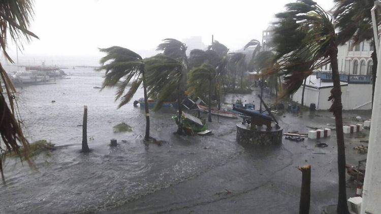 "Irma" überflutet den französischen Teil von "Saint-Martin".