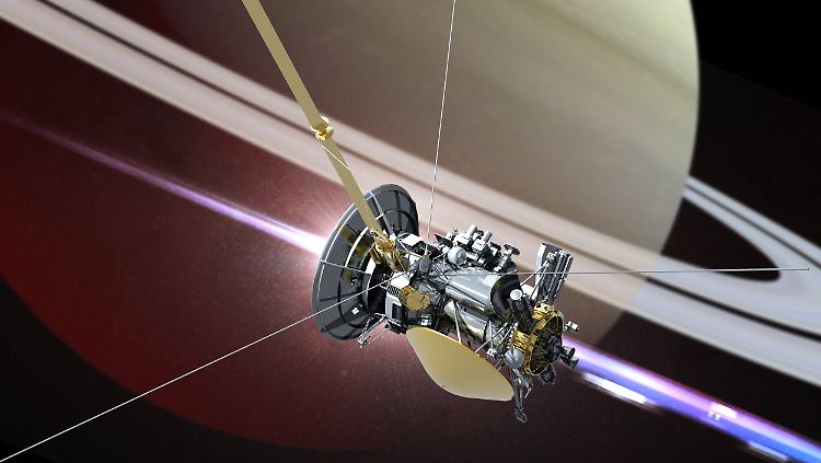 Zuletzt tauchte Cassini mehrmals zwischen dem Planeten und seinen Ringen hindurch - ein zunächst undenkbares Manöver.