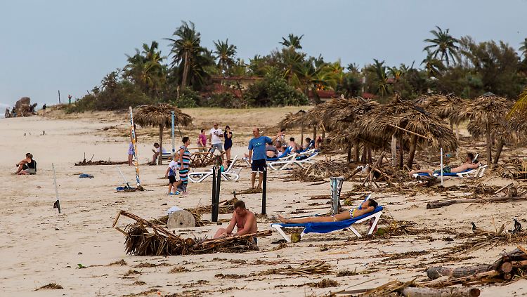 Der Strand von Varadero nach dem "Irma": Der Hurrikan hat den kubanischen Tourismus schwer getroffen.