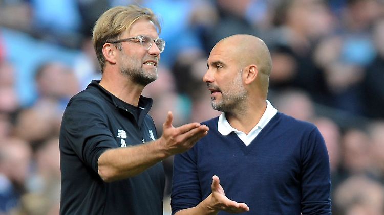Und, wie sieht's bei Euch aus? Jürgen Klopp und Josep Guardiola.