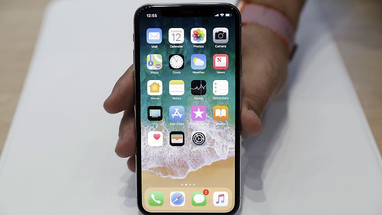 Das neue iPhone X sieht klasse aus.