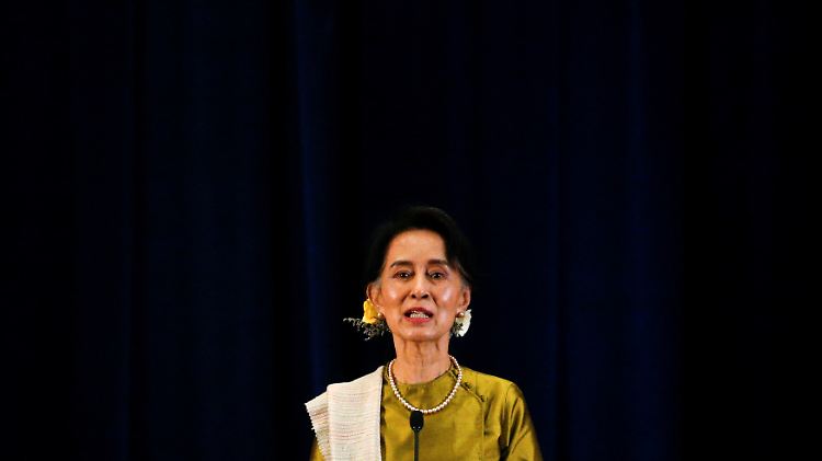 Friedensnobelpreisträgerin Aung San Suu Kyi.