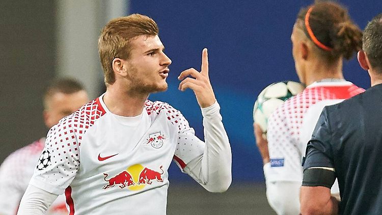 So nervös wirkte er dann gar nicht: Timo Werner.