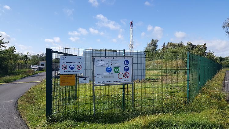 Blick auf den letzten Bohrturm über dem CO2-Speicher in Ketzin. Zehntausende Tonnen des Gases lagern hier.