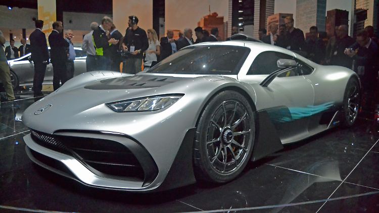 Das Hypercar von Mercedes, der Project One, dürfte mit über 1000 PS und Formel-1-Technik der Renner auf der IAA sein.