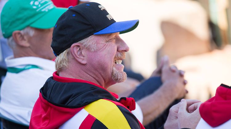 "Head of Men´s Tennis" und Maskottchen zugleich: Boris Becker.