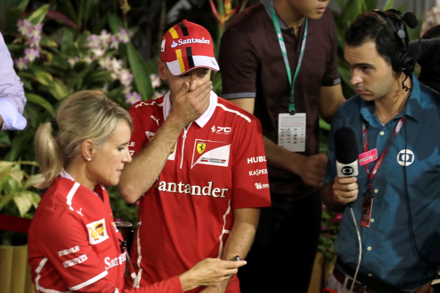 Fiasko statt WM-Führung hieß es für Sebastian Vettel beim Großen Preis von Singapur.