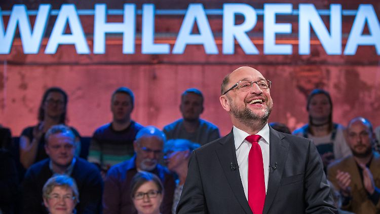 In der "Wahlarena" stellte sich Schulz den Bürgerfragen.