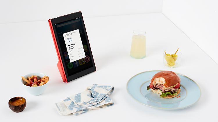 Das Wetter zeigt das Fire HD 10 auf Sprachkommando an, denn es hat Alexa an Bord. 