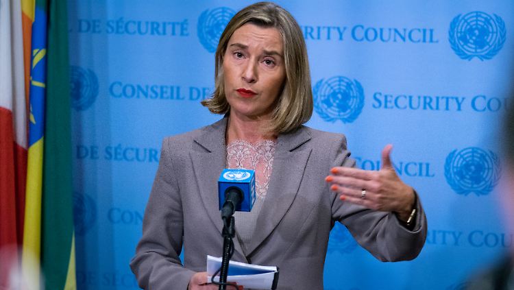 Sieht keinen Bedarf für Neuverhandlungen: EU-Außenbeauftragte Mogherini in New York. 