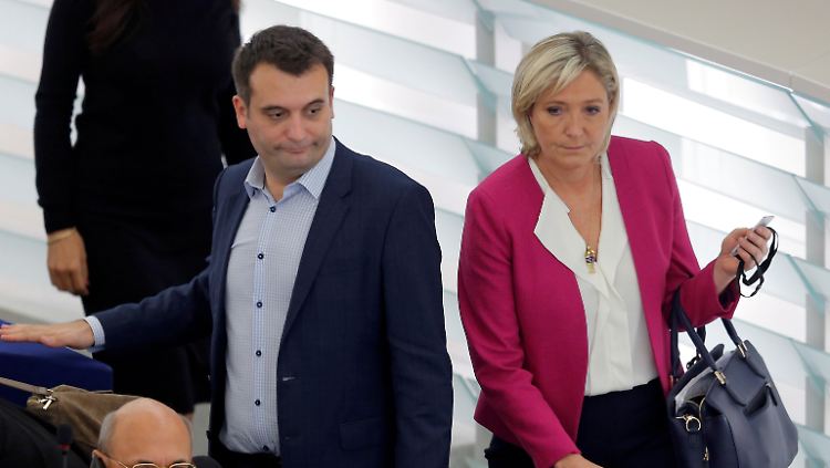 Front-National-Chefin Marine Le Pen hatte Vizechef Florian Philippot wichtige Zuständigkeiten entzogen.