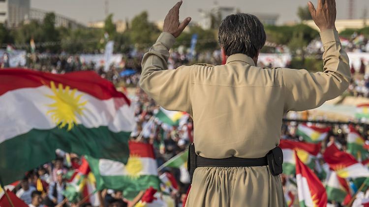 Demonstration für die Unabhängigkeit Nordiraks in der Kurdenstadt Erbil