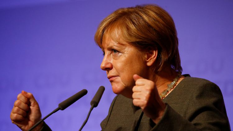 Auf den Spuren von Adenauer und Kohl: Angela Merkel.