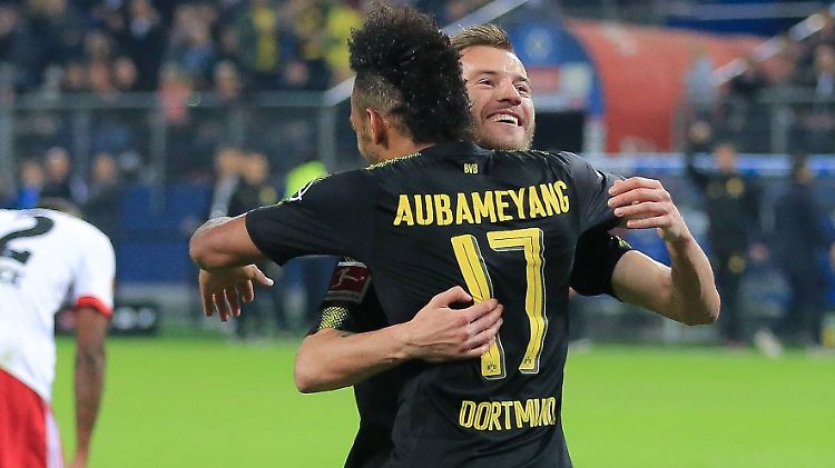 Offensiv-Power: Pierre-Emerick Aubameyang und Andrej Jarmolenko.