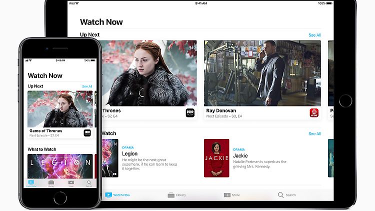 iPhone und iPad können Apple TV per App fernsteuern oder mit einem Tipper Inhalte auf die Box streamen.