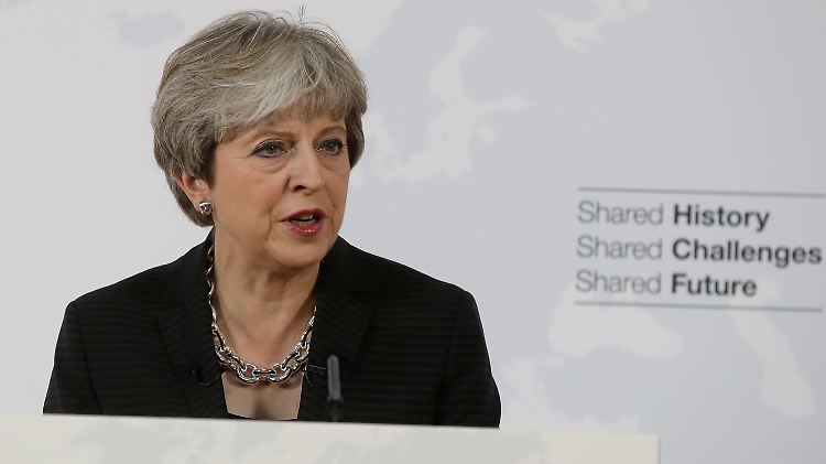 Theresa May umriss in Florenz ihre Vorstellungen vom Brexit.